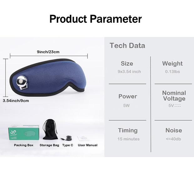 Eye Massager with Heat Vibration