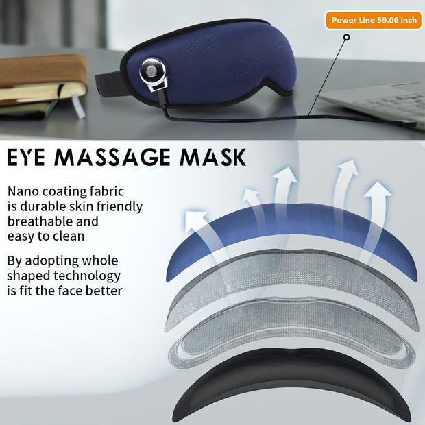 Eye Massager with Heat Vibration